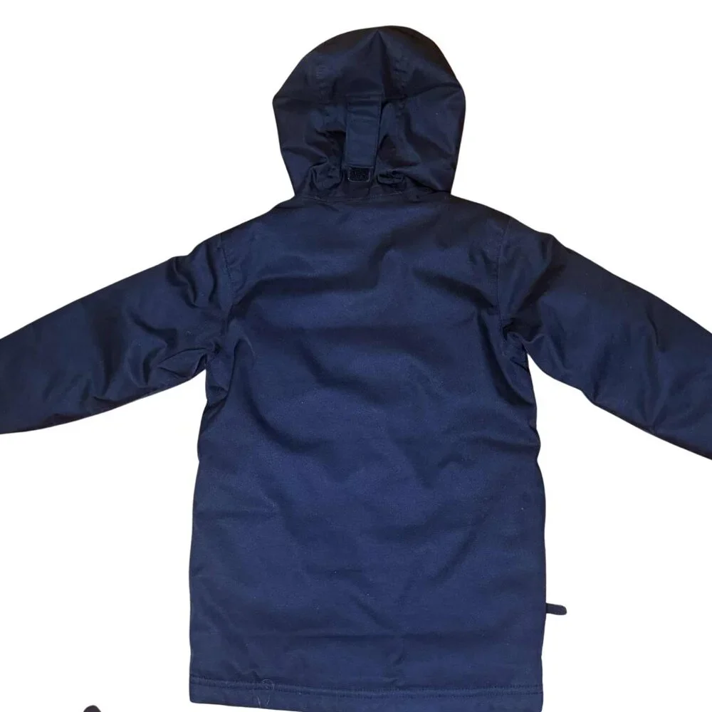 Eddie Bauer Boys Black Hooded Insulated Jacket Size 4 Lightweight Fall Coat